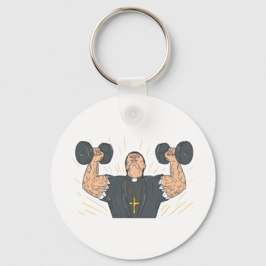 Priestergewicht van de hefboom sleutelhanger (Voorkant)