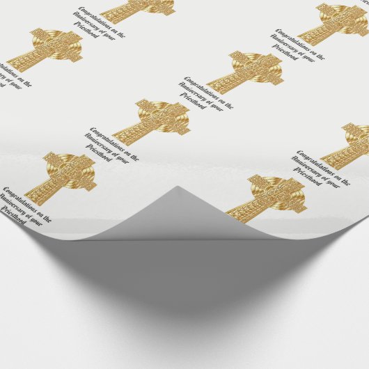 Priesterjubileum 15e 20e 25e 30e 40e 50e cadeaupapier (Hoek)