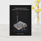 Priesterjubileum 15e 20e 25e 30e 40e 50e kaart (Gele Bloem)