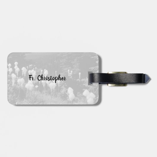 Priesterlandschap gepersonaliseerd bagagelabel (Achterkant horizontaal)