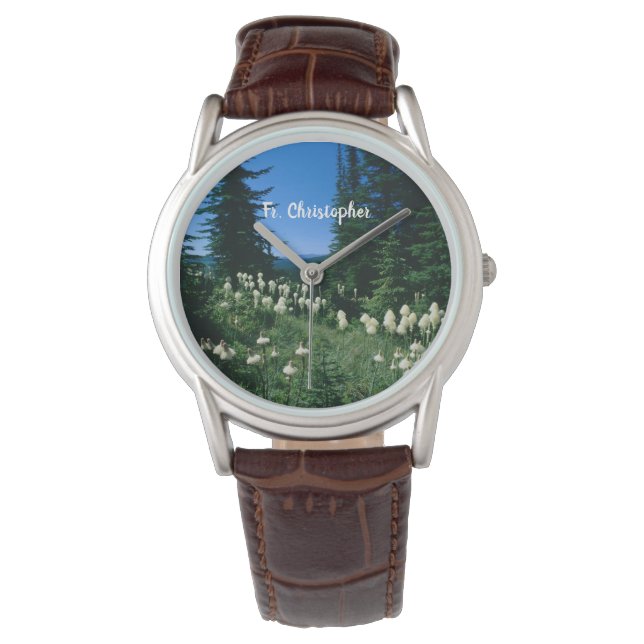 Priesterlandschap gepersonaliseerd horloge (Voorkant)