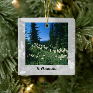 Priesterlandschap gepersonaliseerd keramisch ornament