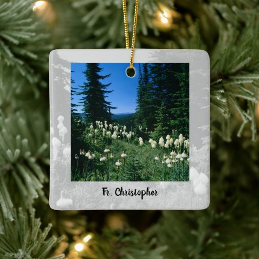 Priesterlandschap gepersonaliseerd keramisch ornament (Boom)