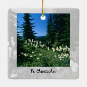 Priesterlandschap gepersonaliseerd keramisch ornament (Achterkant)