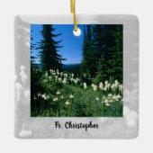 Priesterlandschap gepersonaliseerd keramisch ornament (Voorkant)