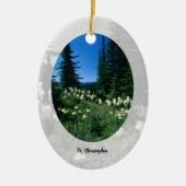Priesterlandschap gepersonaliseerd keramisch ornament (Voorkant)