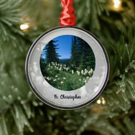 Priesterlandschap gepersonaliseerd metalen ornament