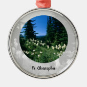 Priesterlandschap gepersonaliseerd metalen ornament (Voorkant)