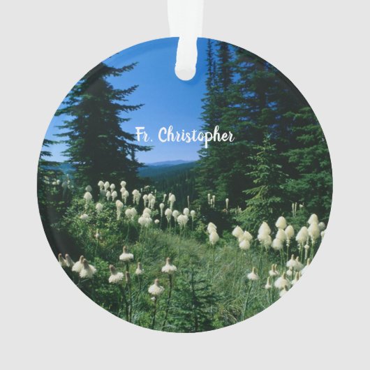 Priesterlandschap gepersonaliseerd ornament (achterkant)