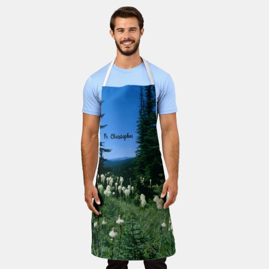 Priesterlandschap gepersonaliseerd schort (Gedragen)