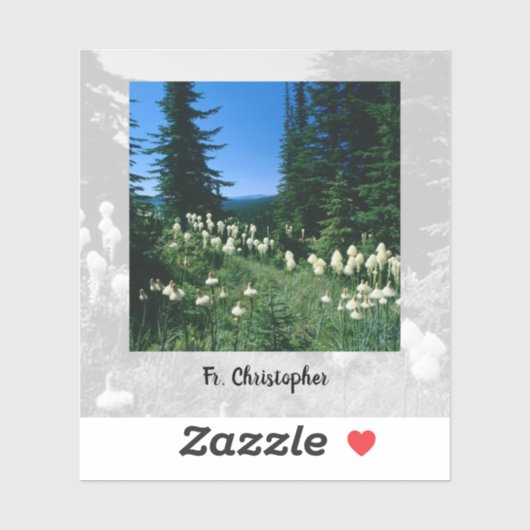 Priesterlandschap gepersonaliseerd sticker (Vel)