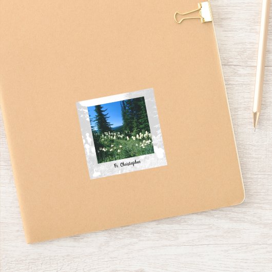 Priesterlandschap gepersonaliseerd sticker (Notitieboek)