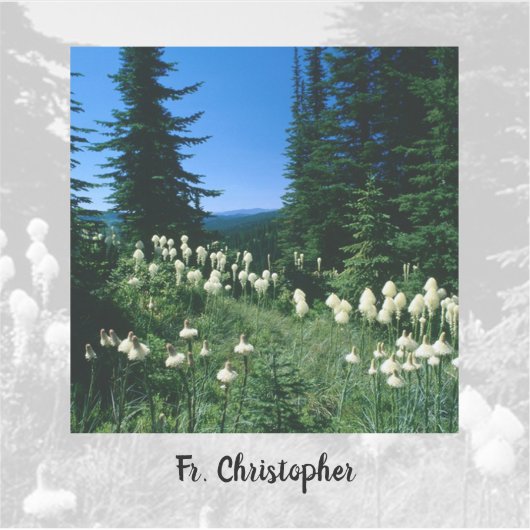 Priesterlandschap gepersonaliseerd sticker (Voorkant)