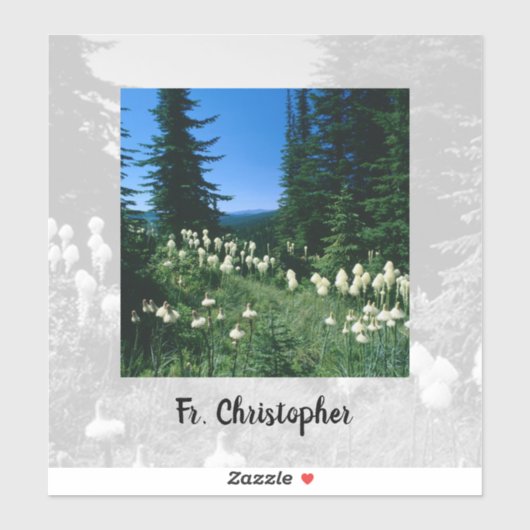 Priesterlandschap gepersonaliseerd sticker (Vel)