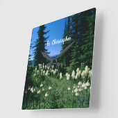 Priesterlandschap gepersonaliseerd vierkante klok (Hoek)