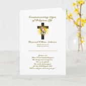 Priesterlijke Kaart van pensionering Aangepaste bi (Gele Bloem)