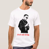 PRIESTERS MET HOUDING T-SHIRT (Voorkant)