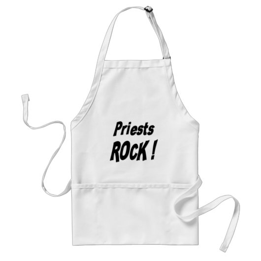 Priesters Rock. Apron Standaard Schort (Voorkant)
