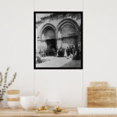 Priesters voor de Heilige Sepulcher Jerusalem 1880 Poster (Keuken)