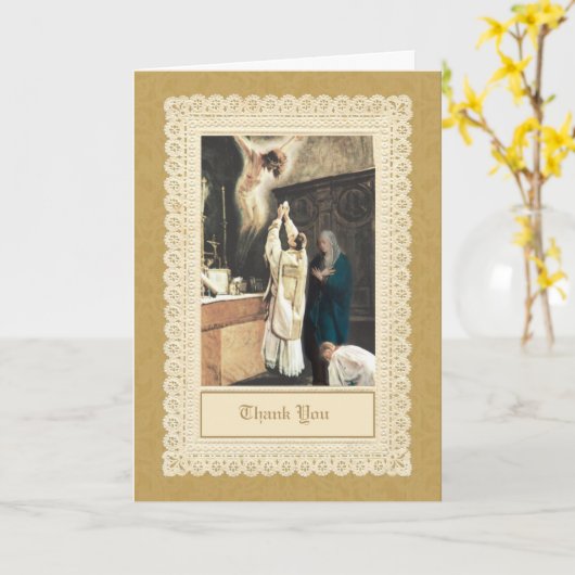 Priesterschap Jubileum Priesterwijding Dank u Kaart (Gele Bloem)