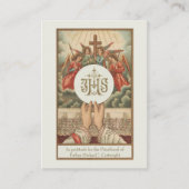 PRIESTERSCHAP ZONDAG GEPERSONALISEERDE GEBED KAART PLAATSKAARTJE (Voorkant)