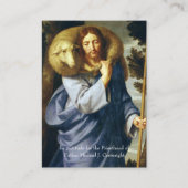 PRIESTERSCHAP ZONDAG GEPERSONALISEERDE GEBED KAART PLAATSKAARTJE (Voorkant)