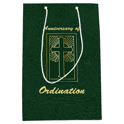 Priesterste Jubileum van de Kijk van het Lederen v Medium Cadeauzakje (Voorkant)