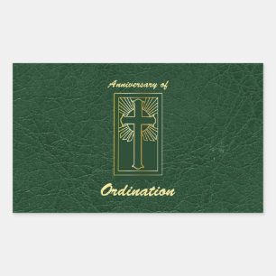 Priesterste Jubileum van de Kijk van het Lederen v Rechthoekige Sticker
