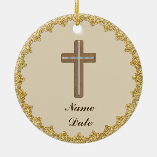 Priesterwijding 20e Verjaardag Herdenking Keramisch Ornament (Achterkant)