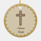 Priesterwijding 5e gedenkjaar herdenkings- keramisch ornament (Achterkant)