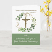 Priesterwijding Jubileum Greenery Krans Kaart (Gele Bloem)