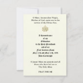 Priesterwijding Jubileum Herdenkingsgebed Kaart (Achterkant)