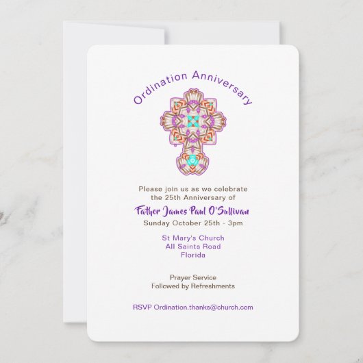 Priesterwijding Jubileum Kaart (Voorkant)