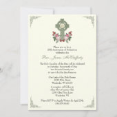 Priesterwijding Jubileum Keltische kruis Rozen Kaart (Voorkant)