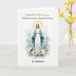 Priesterwijding Jubileum Maria-zegen met Maria Kaart