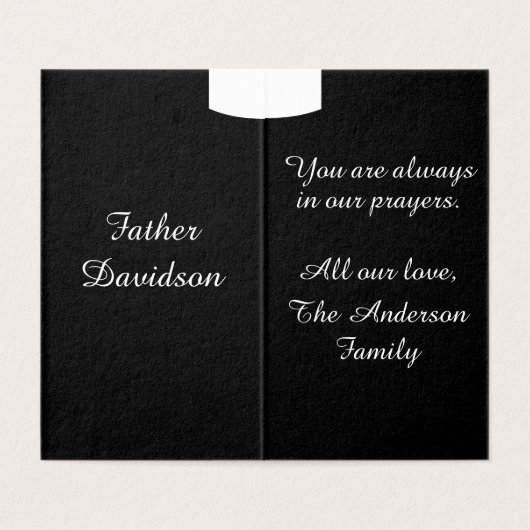 priesterwijding Kaart (Binnenkant ongevouwen)