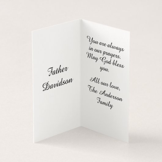 priesterwijding Kaart (Binnen)