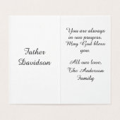 priesterwijding Kaart (Binnenkant ongevouwen)