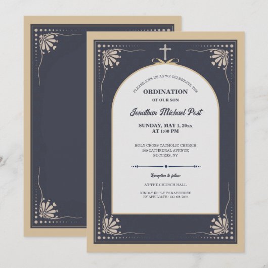 Priesterwijding Kaart (Voorkant / Achterkant)