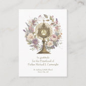 PRIESTERWIJDING ZONDAG PERSOONLIJKE GEBEDSKAARTEN PLAATSKAARTJE (Voorkant)