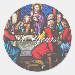 Priesterwijdingsjubileum bewerken jaren ronde sticker