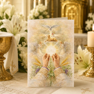 Priesterwijdingsjubileum Eucharistieviering Kaart