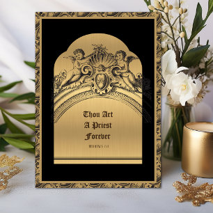 Priesterwijdingsjubileum Goud Elegant Kaart