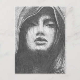 Priestess Briefkaart Goddess Briefkaart Gothic Art