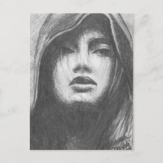 Priestess Briefkaart Goddess Briefkaart Gothic Art