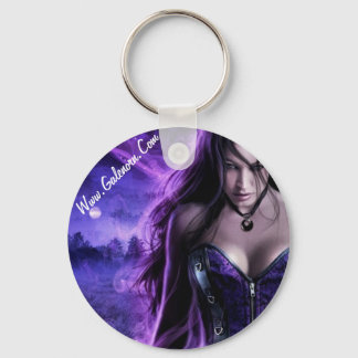 Priestess Dreaming Round Keyring Sleutelhanger