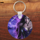 Priestess Dreaming Round Keyring Sleutelhanger (Voorkant)