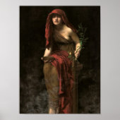 Priestess of Delphi, 1891 by John Collier Poster (Voorkant)