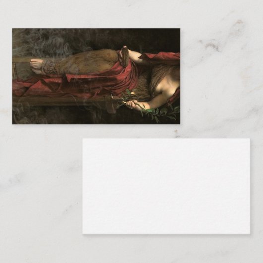 Priestess of Delphi, 1891 by John Collier Visitekaartje (Voorkant / Achterkant)