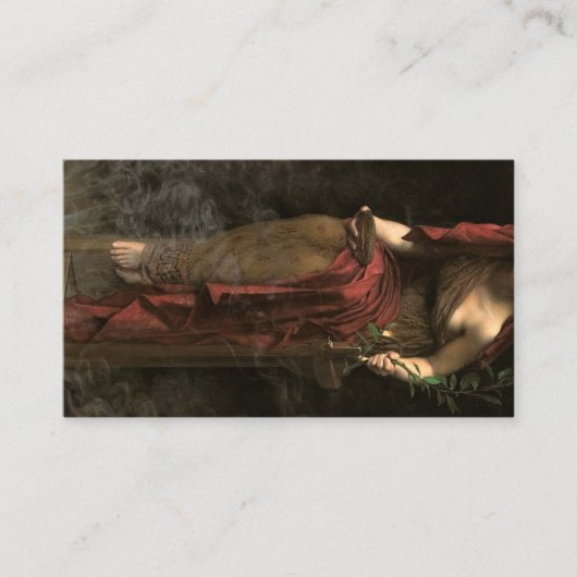 Priestess of Delphi, 1891 by John Collier Visitekaartje (Voorkant)